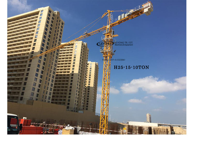 H25-15 10ton topkit sym tower crane