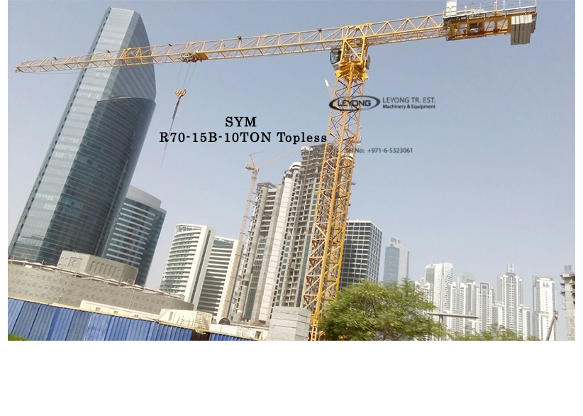 SYM R70-15B 10T TOPLESS sym tower crane