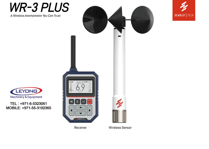 Wireless Anemometer WR-3 PLUS SCARLET 